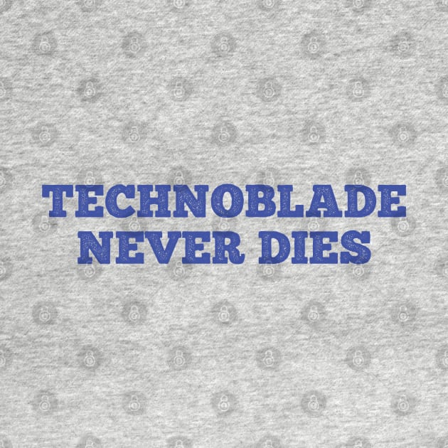 Technoblade never dies (Blue) - Technoblade by cheesefries